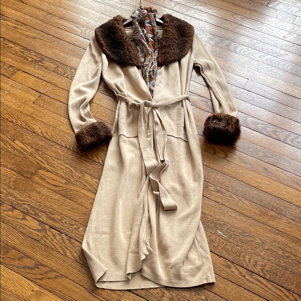 Tina Hagan Duster Cardigan Sweater sz S